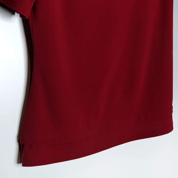 Bar III | Red Asymmetrical One Shoulder Blouse XS - Picture 5 of 8